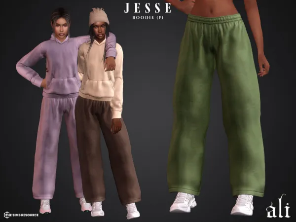 Mix JESSE sweatpants (f) by ali1 - The Sims 4 Custom Content