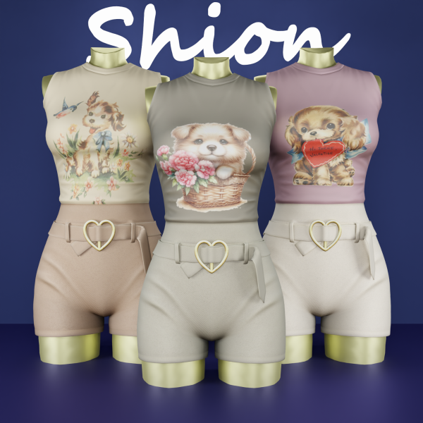 Alpha Shion Masha Outfit by shion_sims - The Sims 4 Custom Content