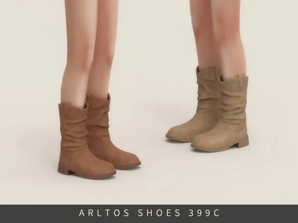 Maxis Match Short suede boots Child by Arltos - The Sims 4 Custom Content