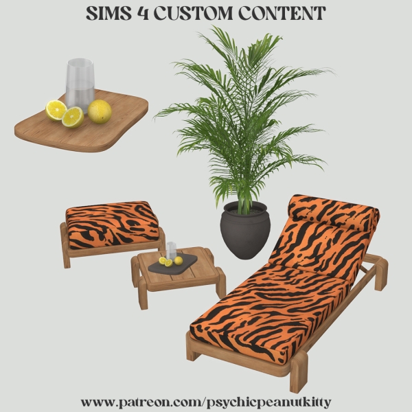 Mix Poolside by psychicpeanutkitty - The Sims 4 Custom Content