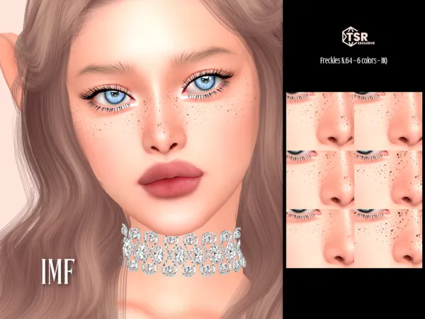 Mix IMF Freckles N64 by IzzieMcFire - The Sims 4 Custom Content