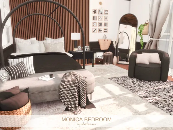 Alpha Monica Bedroom by thesimsresource - The Sims 4 Custom Content