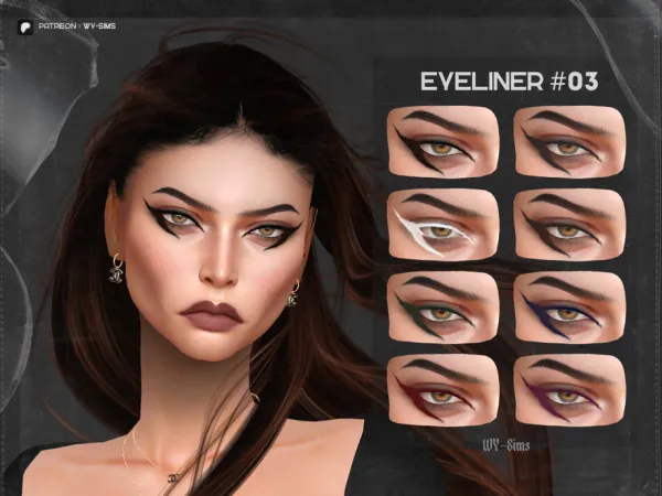 Alpha Eyeliner 03 Sims by thesimsresource - The Sims 4 Custom Content