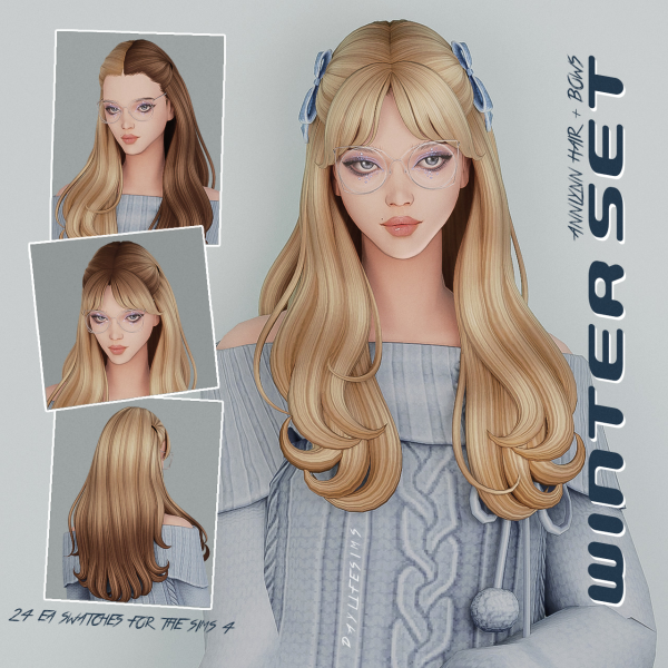 Maxis Match WINTER SET by simsfinds - The Sims 4 Custom Content