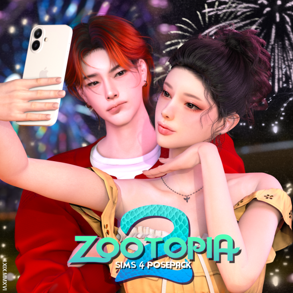 Mix Zootopia 2 posepack by simsfinds - The Sims 4 Custom Content