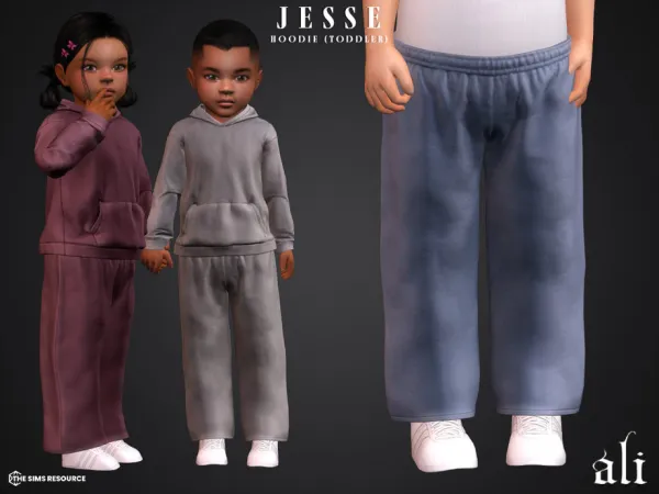 Mix JESSE sweatpants (toddler) by thesimsresource - The Sims 4 Custom Content