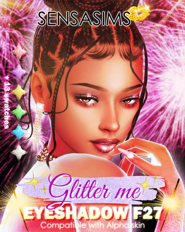 Mix GLITTER ME MAXIS MIX EYESHADOW F26 by sensasims - The Sims 4 Custom Content