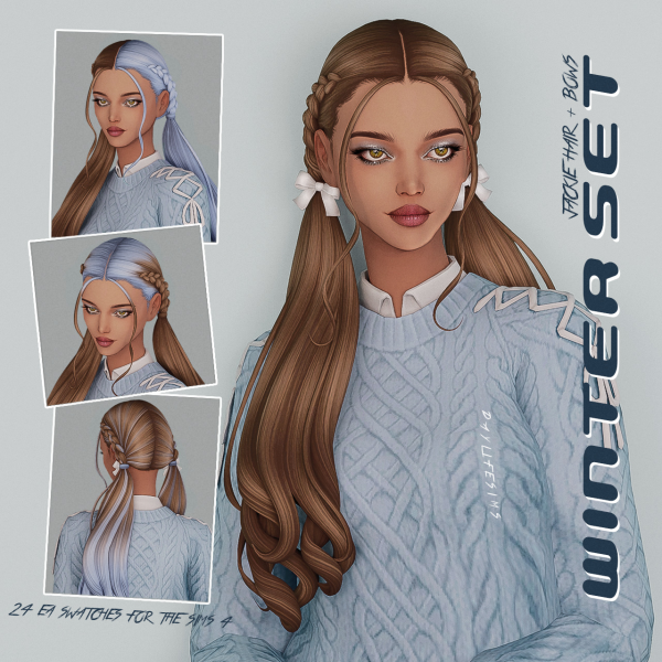 Maxis Match WINTER SET by simsfinds - The Sims 4 Custom Content