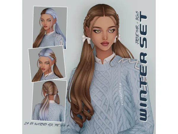 Maxis Match WINTER SET by daylifesims - The Sims 4 Custom Content