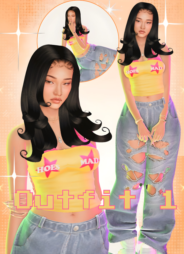 Mix Nova's lookbook by simsfinds - The Sims 4 Custom Content