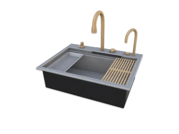 Maxis Match Comiko Modern Kitchen Sink V2 - The Sims 4 Custom Content