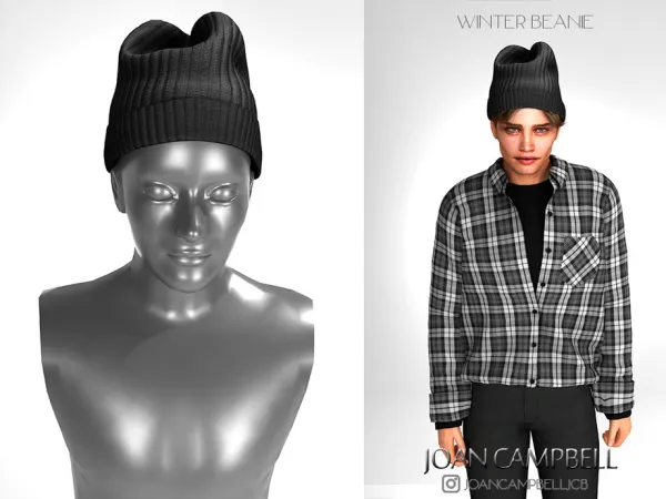 Alpha WINTER BEANIE by thesimsresource - The Sims 4 Custom Content