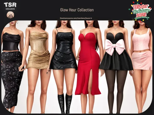 Alpha SET Glow Hour Collection BD1650 by busratr - The Sims 4 Custom Content