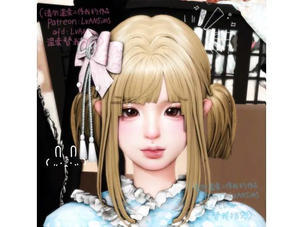 Maxis Match [LVAN]hair H003 by LVANsims - The Sims 4 Custom Content