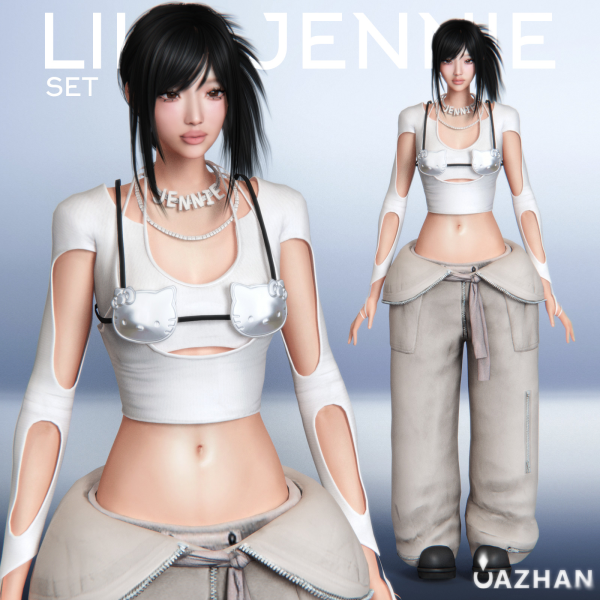 Alpha [LIKE JENNIE] by simsfinds - The Sims 4 Custom Content