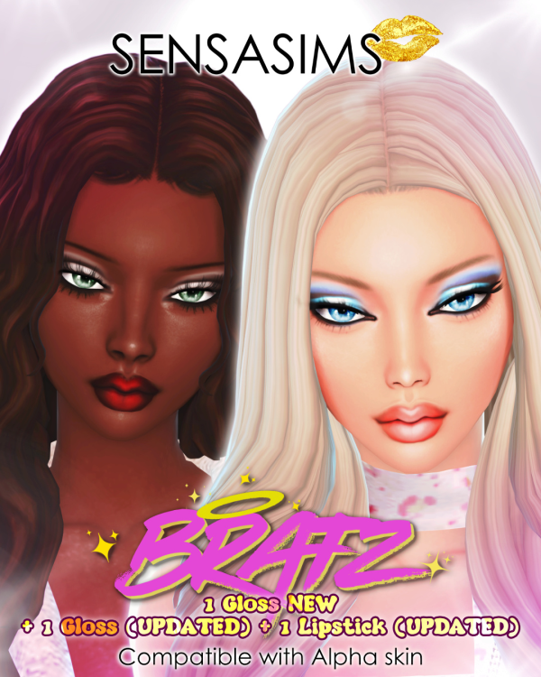 Mix BRATZ GLOSS UPDATED MAXIS MIX by sensasims - The Sims 4 Custom Content