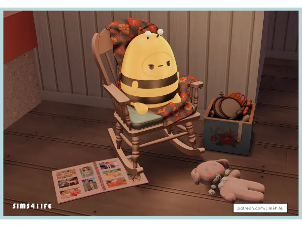 Mix Angry potato bee lamp by simsfinds - The Sims 4 Custom Content