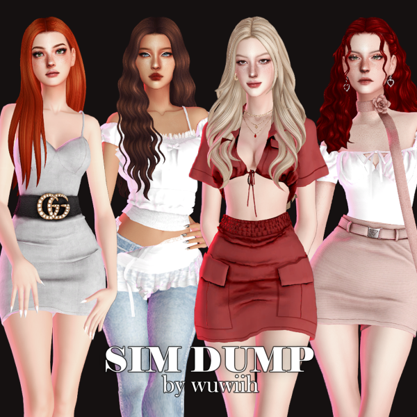 Mix Female sim dump by simsfinds - The Sims 4 Custom Content