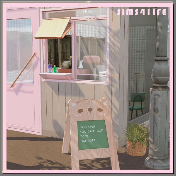 Mix Shop mini set by simsfinds - The Sims 4 Custom Content