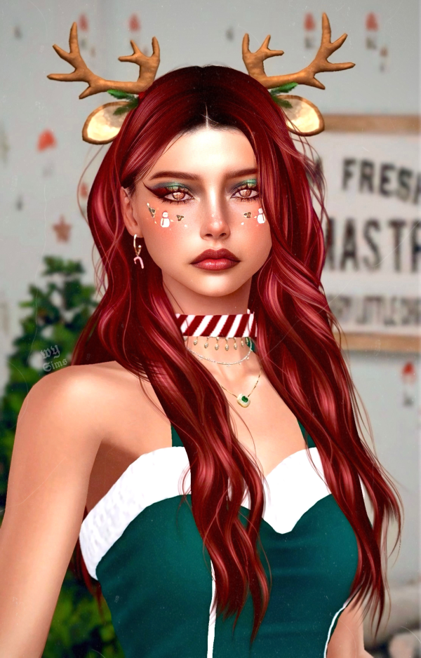Alpha Christmas Sims by simsfinds - The Sims 4 Custom Content