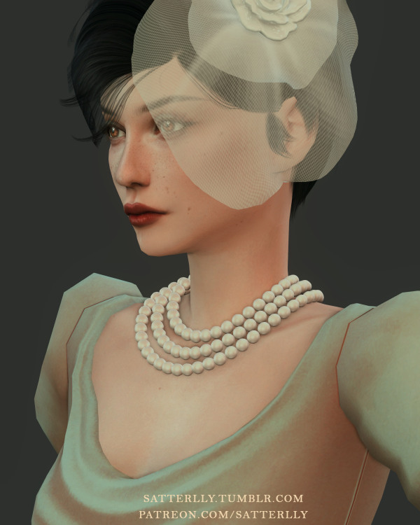 Maxis Match Pearl necklace 2 by simsfinds - The Sims 4 Custom Content