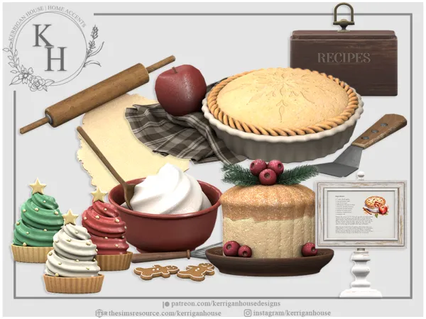 Alpha [khd] holly set - The Sims 4 Custom Content