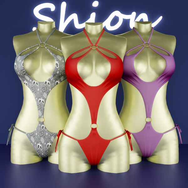 Alpha Shion Noelle Island Heat One Piece by shion_sims - The Sims 4 Custom Content