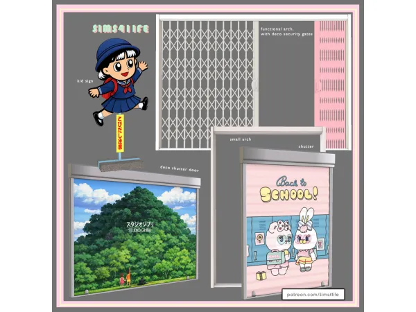 Mix Tori set by Sims41ife - The Sims 4 Custom Content