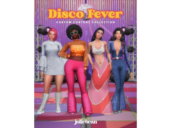 Maxis Match Disco Fever Set by Joliebean - The Sims 4 Custom Content