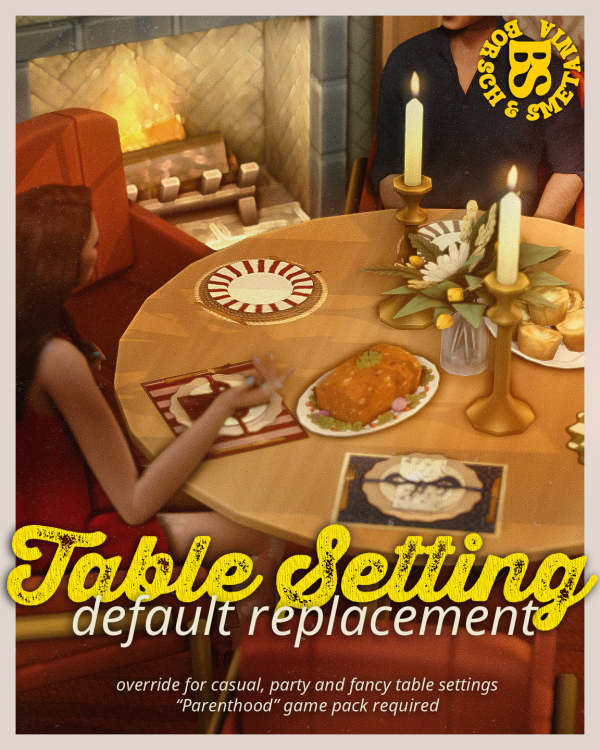 Maxis Match table settings override parenthood settings edition by simsfinds - The Sims 4 Custom Content