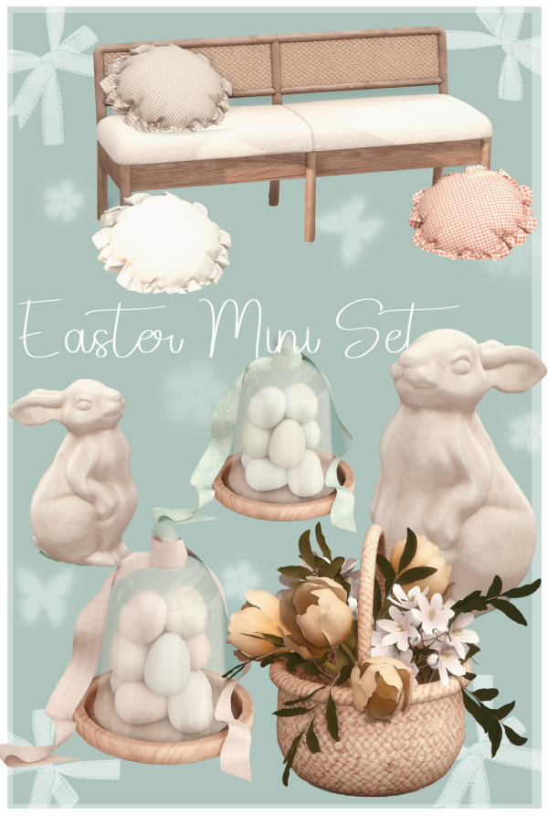Alpha Easter mini set by simsfinds - The Sims 4 Custom Content
