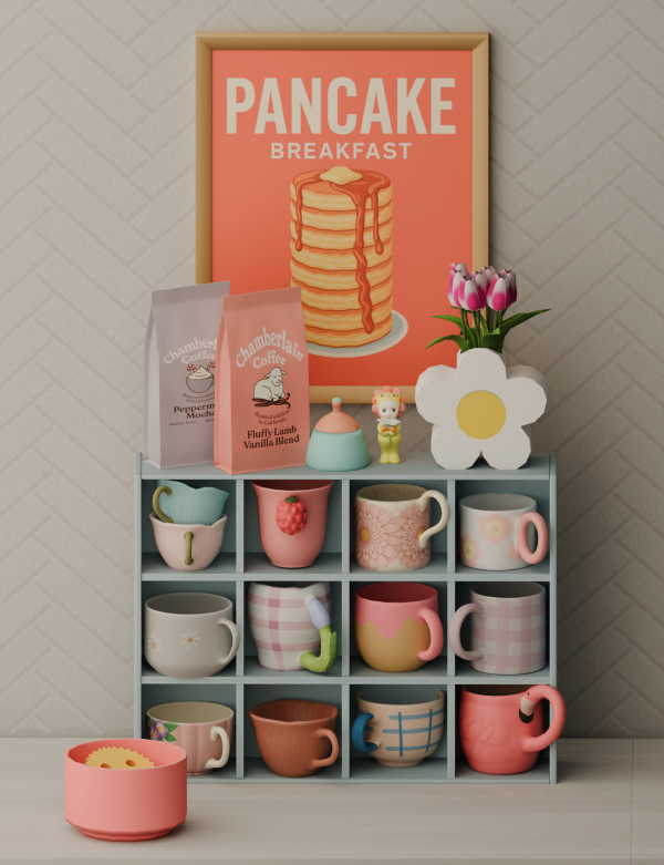 Maxis Match Cozy Sips Set by simsfinds - The Sims 4 Custom Content