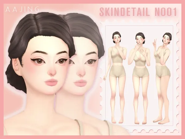 Maxis Match [aajing]Skindetail _N001 by thesimsresource - The Sims 4 Custom Content