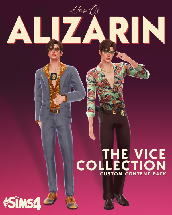 Maxis Match THE VICE COLLECTION by simsfinds - The Sims 4 Custom Content