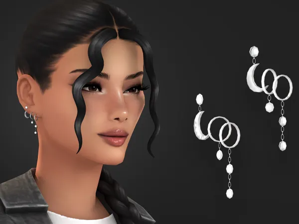 Maxis Match Erin Set Earring by modcollective - The Sims 4 Custom Content