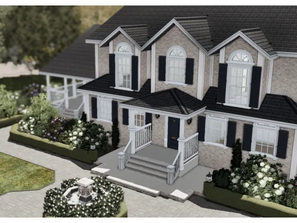 Mix BILLINGTON ESTATE by PixelLuxury - The Sims 4 Custom Content