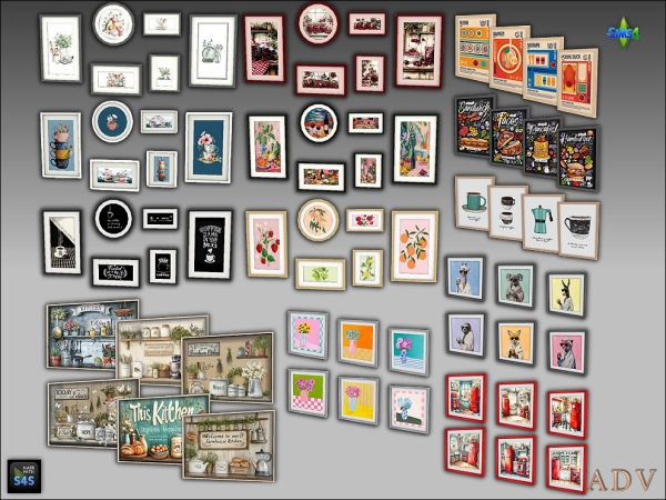 Maxis Match Kitchen Pictures by artedellavita_mabra - The Sims 4 Custom Content