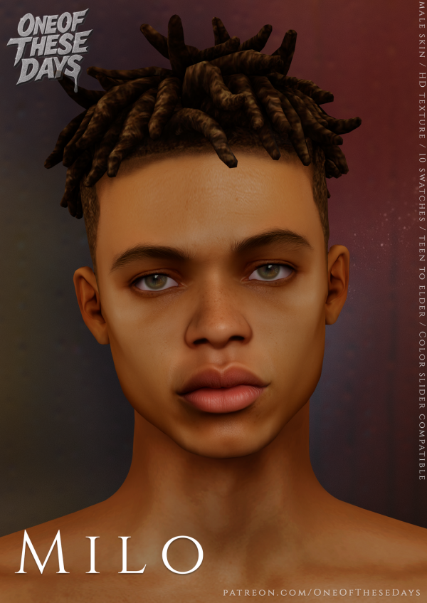 Alpha Milo SKIN SKINOVERLAY tray files by oneofthesedays - The Sims 4 Custom Content