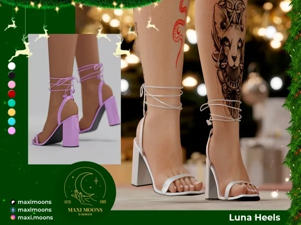 Alpha Luna Heels - The Sims 4 custom content