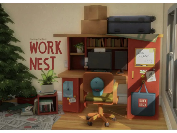 Maxis Match worknest by onceuponeitaim - The Sims 4 Custom Content