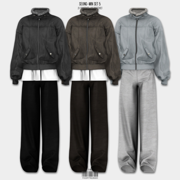 Alpha Seung Min Set 5 by simsfinds - The Sims 4 Custom Content