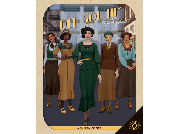 Maxis Match Del Sol Part III Set by gildedghosts - The Sims 4 Custom Content