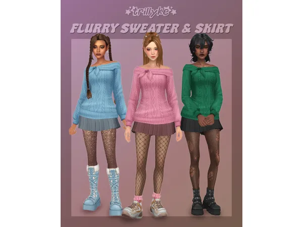 Flurry Sweater & Skirt by trillyke
