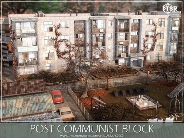 Mix Post Communist Block by MychQQQ - The Sims 4 Custom Content