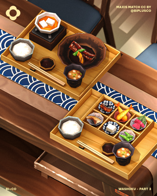 Maxis Match Washoku Part 3 by simsfinds - The Sims 4 custom content