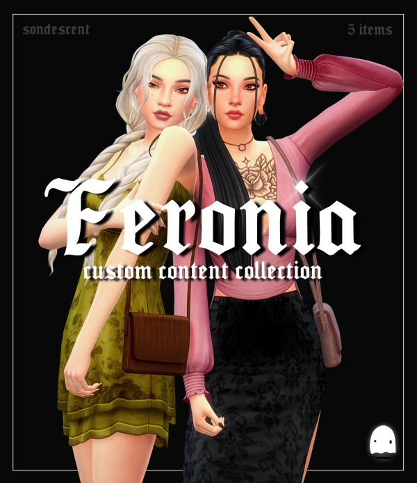 Maxis Match Feronia (5 item custom content set) by simsfinds - The Sims 4 Custom Content