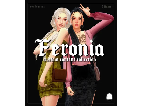 Maxis Match Feronia (5 item custom content set) by sondescent - The Sims 4 Custom Content