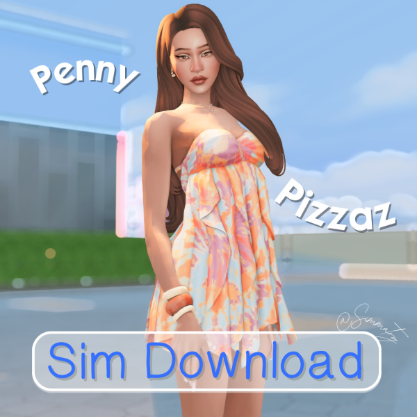 Maxis Match Penny Pizzaz Sim Download by simsfinds - The Sims 4 Custom Content