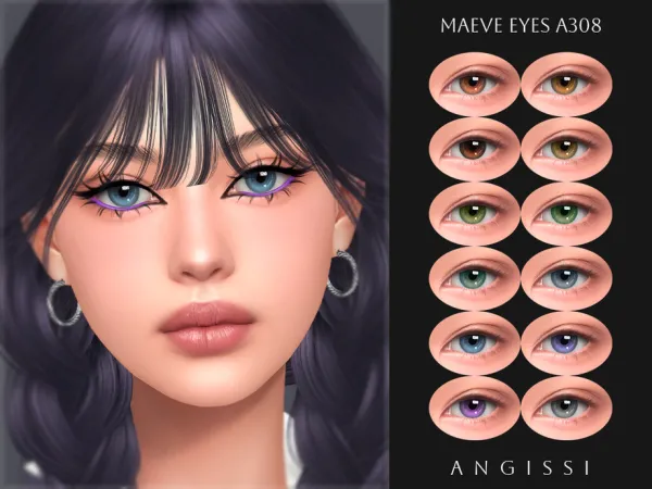 Alpha Maeve Eyes A308 by thesimsresource - The Sims 4 Custom Content