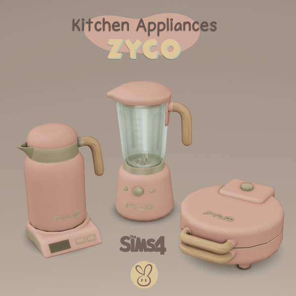 Maxis Match Kitchen Appliances ZYCO by lemonbunny - The Sims 4 Custom Content